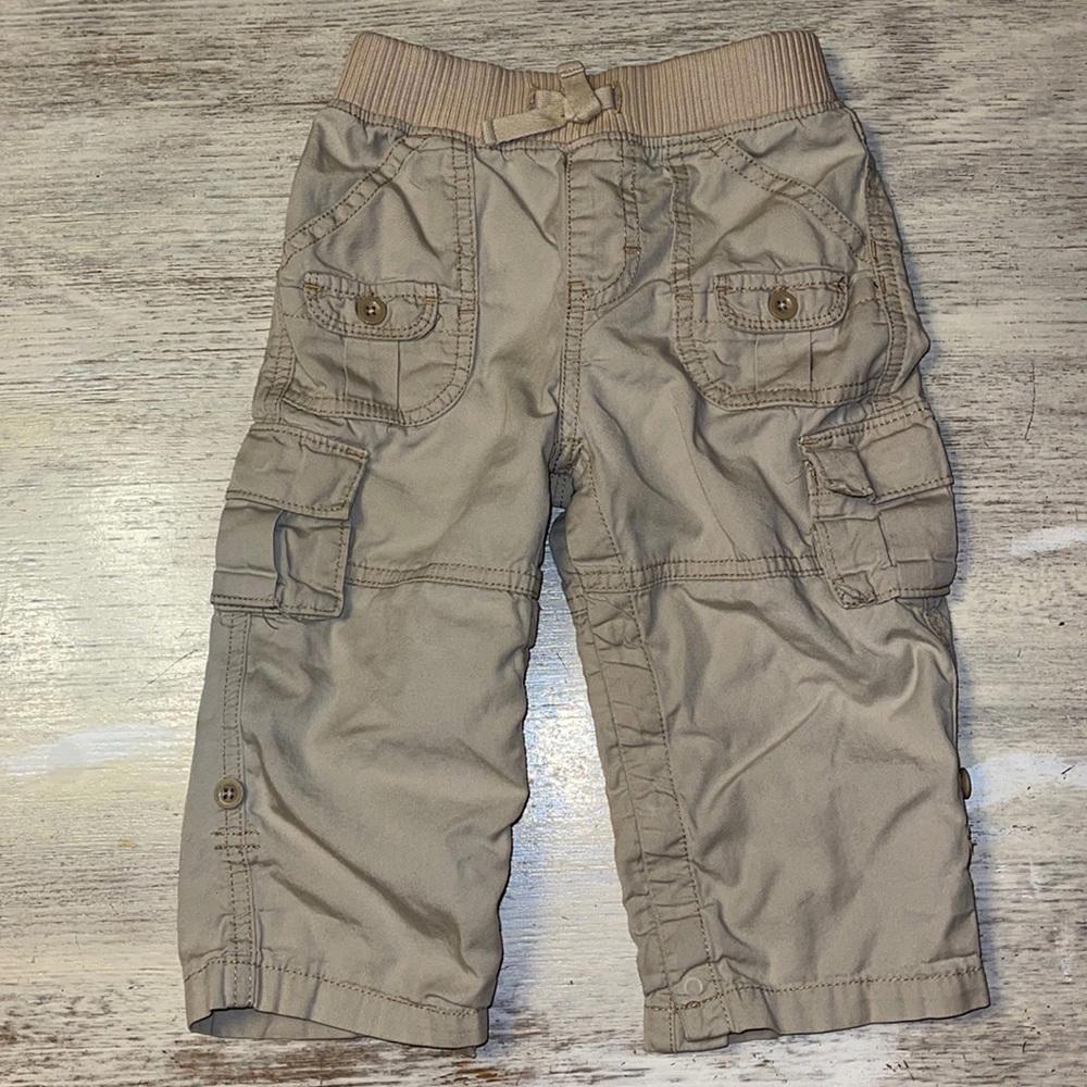 Girls Gap Tan Cargo Convertible Pants Capris